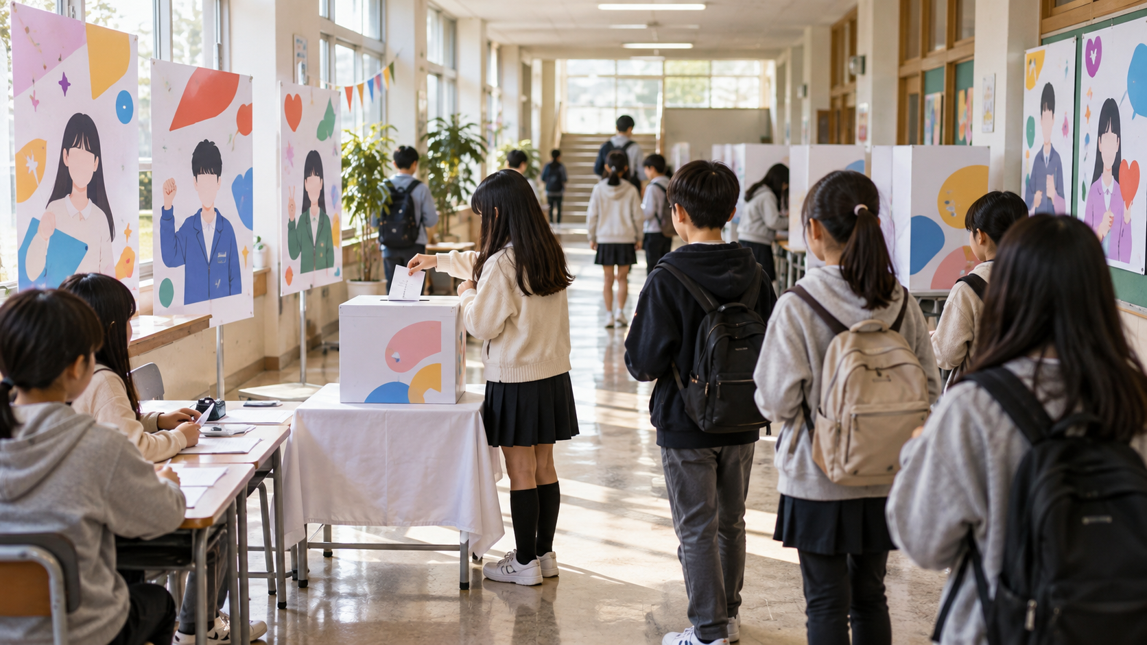 Elementary school student council election